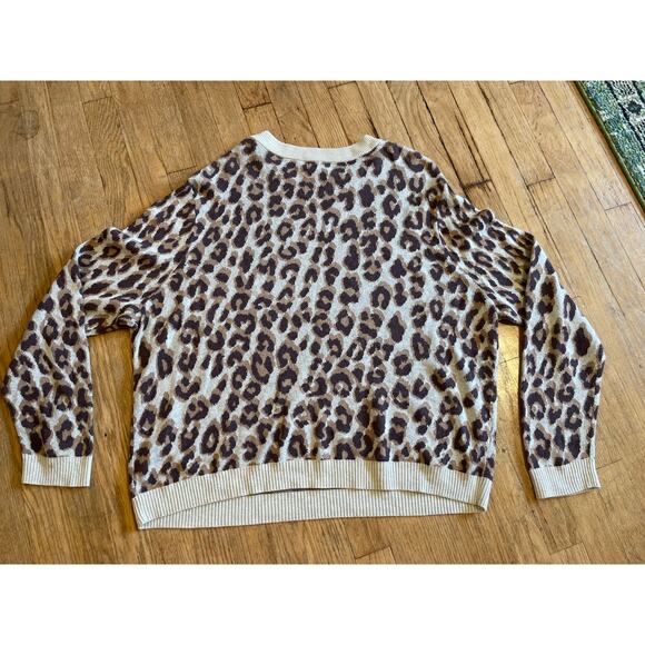 A New Day XXL Womens Leopard Print Cozy Long Sleeve Sweater - Picture 6 of 6